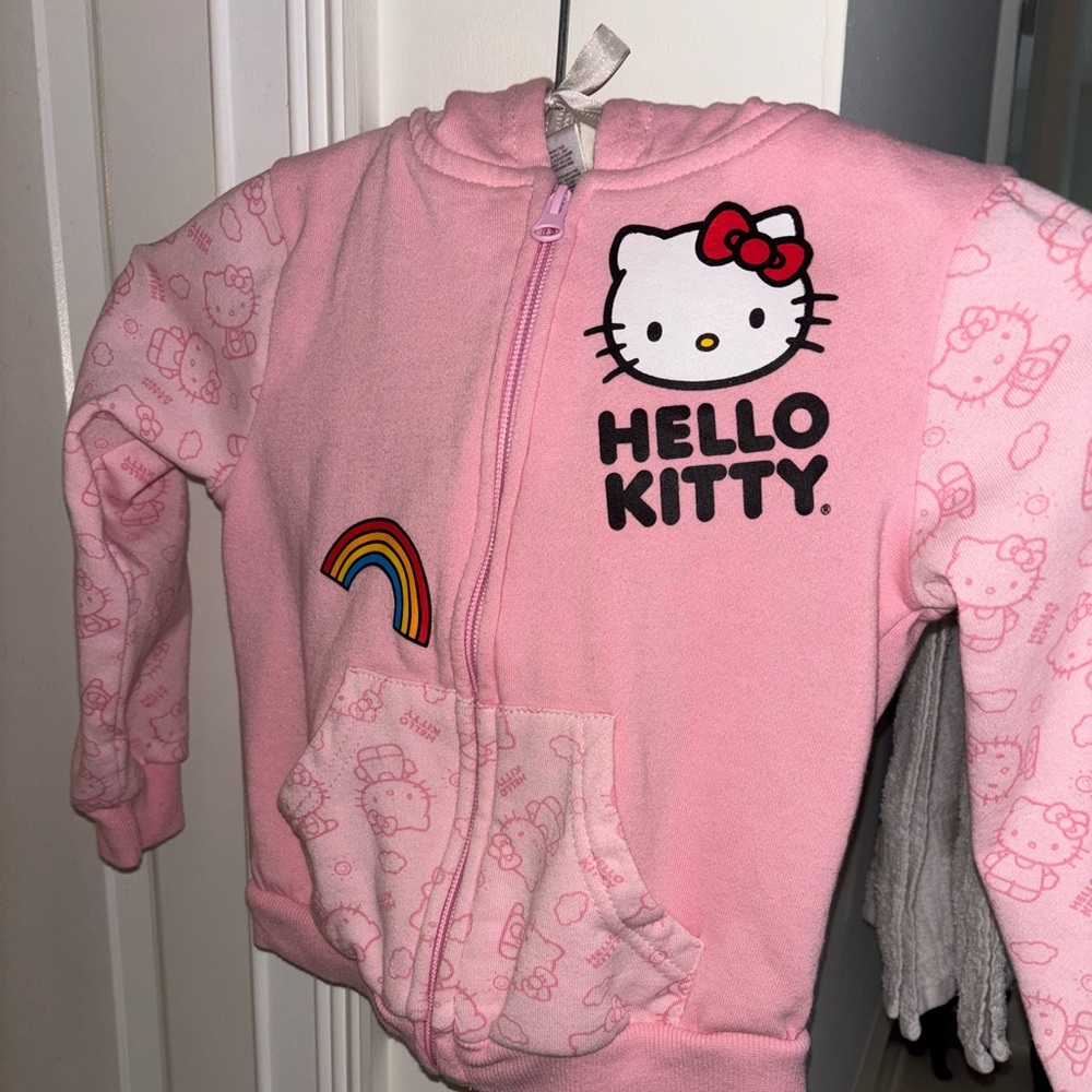 Hello Kitty Pink Sweatshirt with Iconic Logo